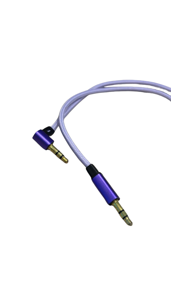 Cable de Audio AUX 3.5mm Plug Tipo L de 1 mt.