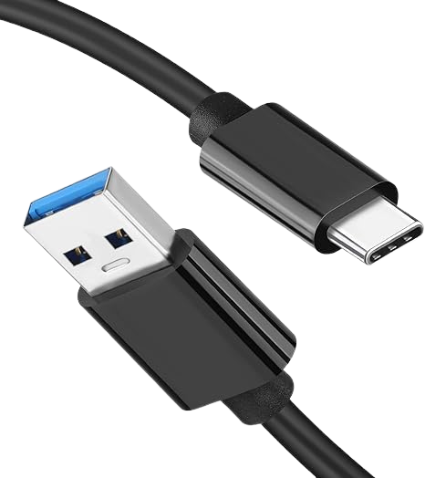Cable Usb Tipo C A Tipo A Color Naranjo 1mt