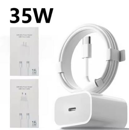Cargador 35W USB-C con cable USB-C incluido