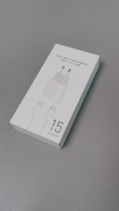 Cargador 35W USB-C con cable USB-C incluido